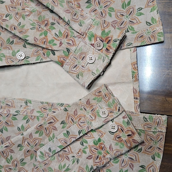 Floral Leather Jacket - Picture 2 of 16